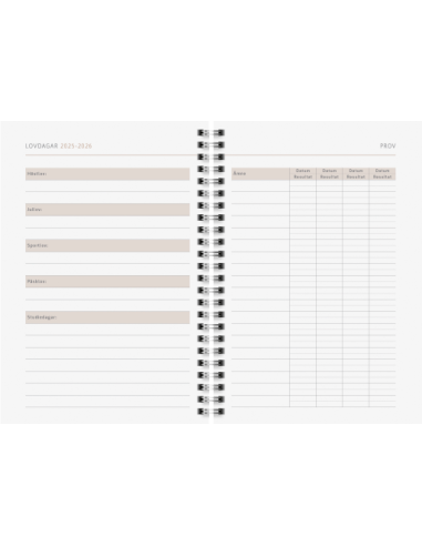 2026 A5 BLACK MARBLE 12 MÅN