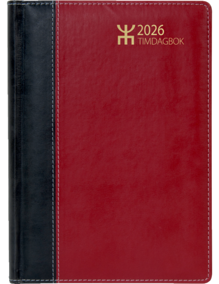 2026 TIMDAGBOK RÖDSVART