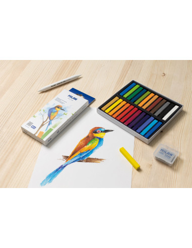 MILAN 12P MJUKA PASTELLKRITOR