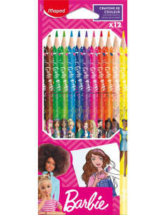 FÄRGPENNA BARBIE 12P