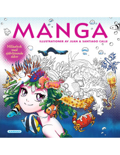 MÅLARBOK MANGA SJÄLVLYSANDE