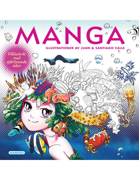 MÅLARBOK MANGA SJÄLVLYSANDE