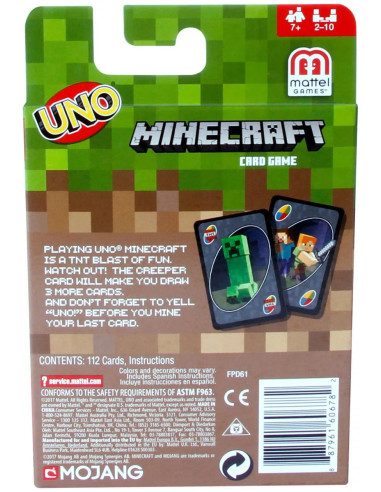 UNO Minecraft – Roligt Kortspel för Fans av Minecraft