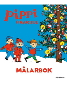 MÅLARBOK PIPPI FIRAR JUL