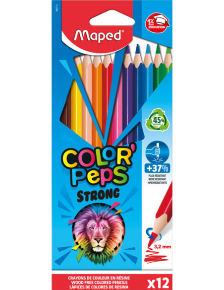 FÄRGPENNA MAPED PEPS 12P