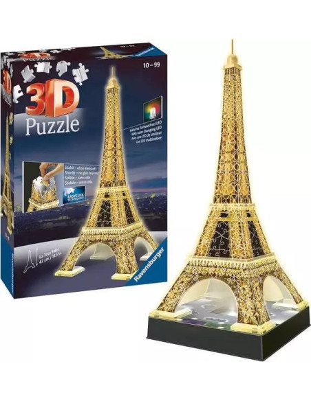 216B 3D PUSSEL EIFFELTOWER NIGHT