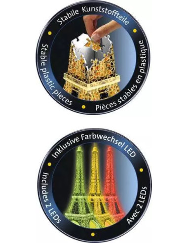 216B 3D PUSSEL EIFFELTOWER NIGHT