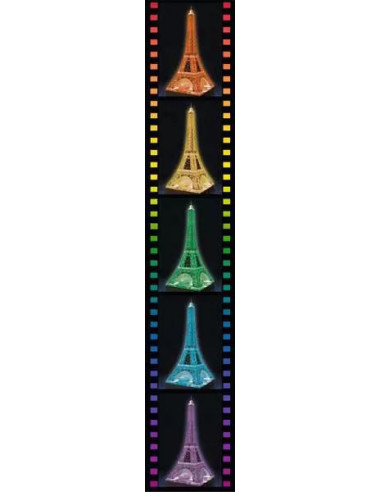216B 3D PUSSEL EIFFELTOWER NIGHT
