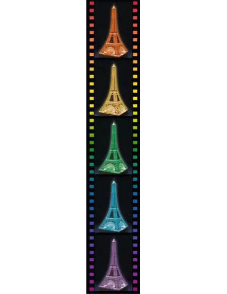 216B 3D PUSSEL EIFFELTOWER NIGHT