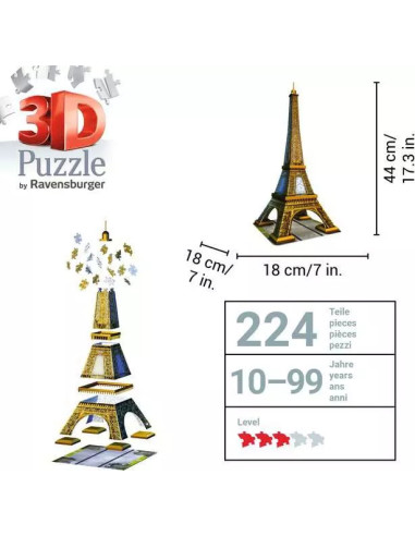 216B 3D PUSSEL EIFFEL TOWER