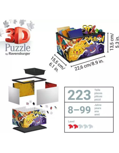 216B 3D PUSSEL POKEMON TREASUREBOX