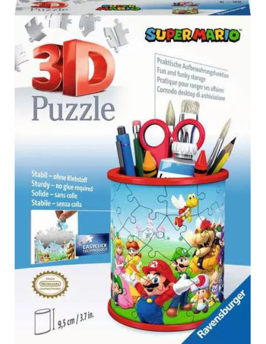54B 3D PUSSEL MARIO PENCILCUP