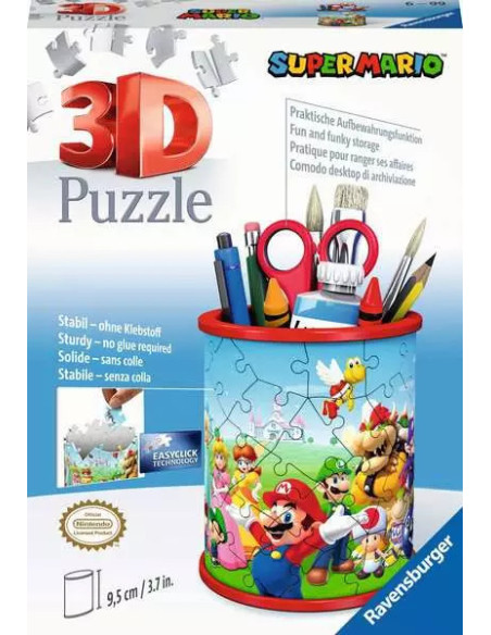 54B 3D PUSSEL MARIO PENCILCUP