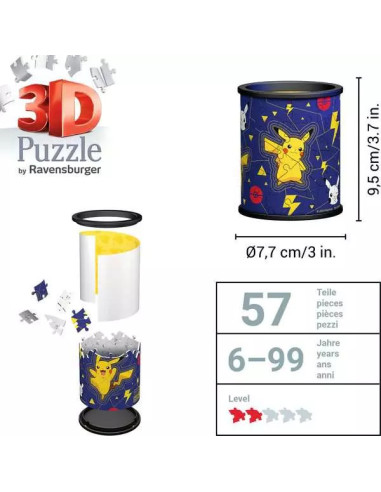 54B 3D PUSSEL POKEMON PENCILCUP