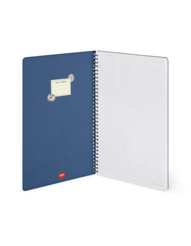 ANTECKNINGSBOK A4 TRAVEL STICKERS