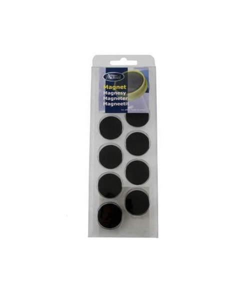 MAGNET SVART 25MM 10P
