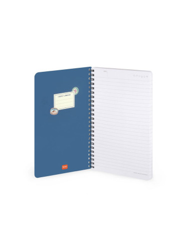 ANTECKNINGSBOK A5 TRAVEL STICKERS