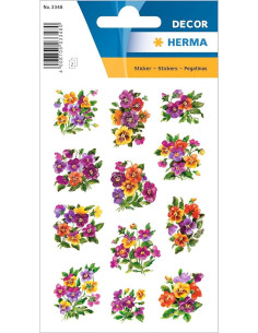 STICKERS HERMA 3348 BLOMMOR GLITTER