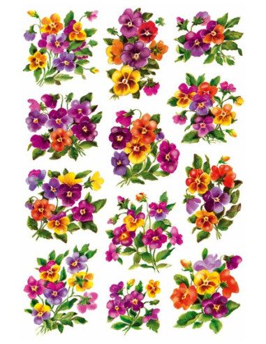 STICKERS HERMA 3348 BLOMMOR GLITTER