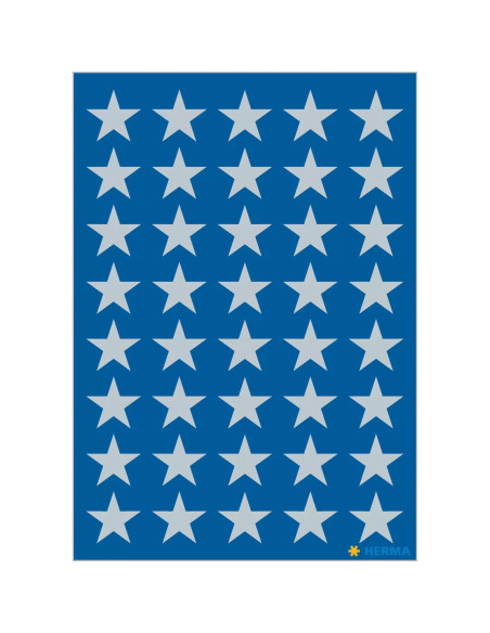 STICKERS HERMA 3417 STJÄRNA SILVER