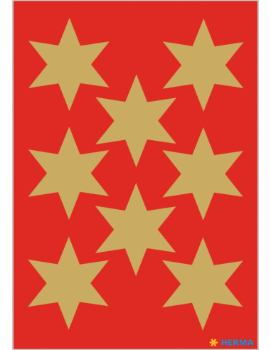 STICKERS HERMA 3925 STJÄRNA GULD