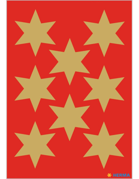 STICKERS HERMA 3925 STJÄRNA GULD