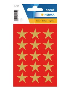 STICKERS HERMA 3414 STJÄRNA GULD