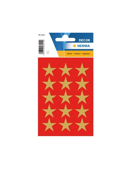STICKERS HERMA 3414 STJÄRNA GULD