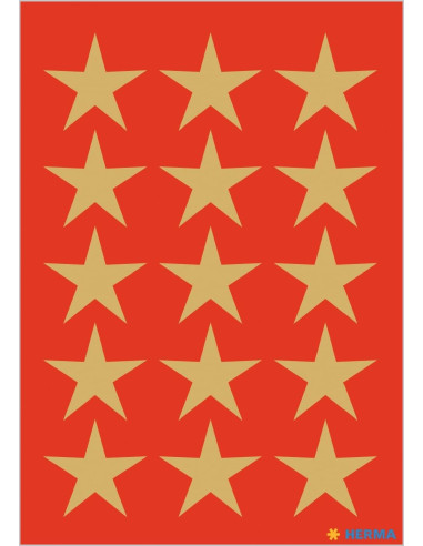 STICKERS HERMA 3414 STJÄRNA GULD