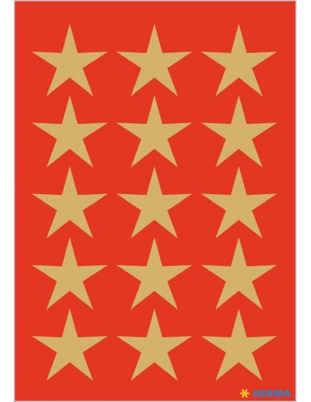 STICKERS HERMA 3414 STJÄRNA GULD