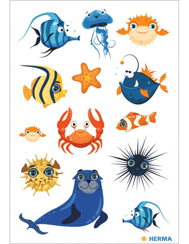 STICKERS HERMA SEA CREATURES