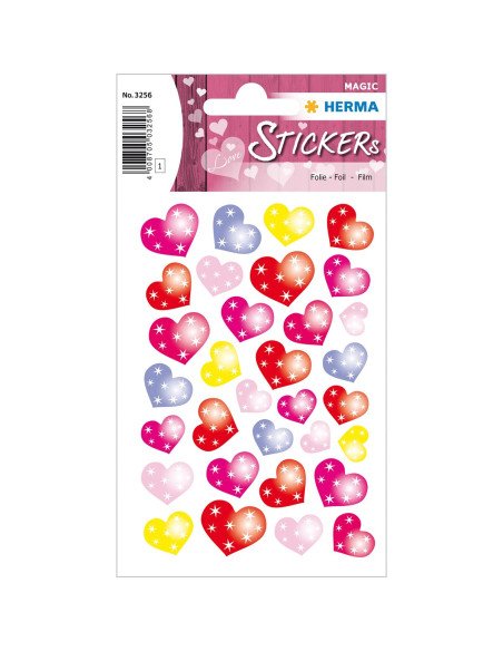 STICKERS HERMA 3256 HJÄRTAN M STJÄRNOR