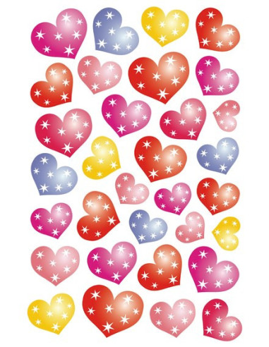 STICKERS HERMA 3256 HJÄRTAN M STJÄRNOR