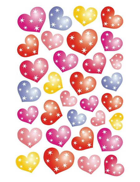 STICKERS HERMA 3256 HJÄRTAN M STJÄRNOR