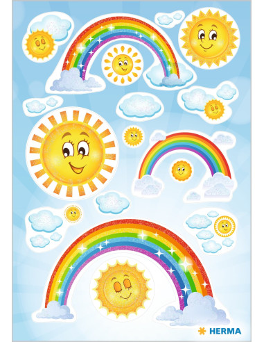 STICKERS HERMA RAINBOW