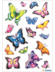 STICKERS HERMA BUTTERFLIES 3D WINGS 2