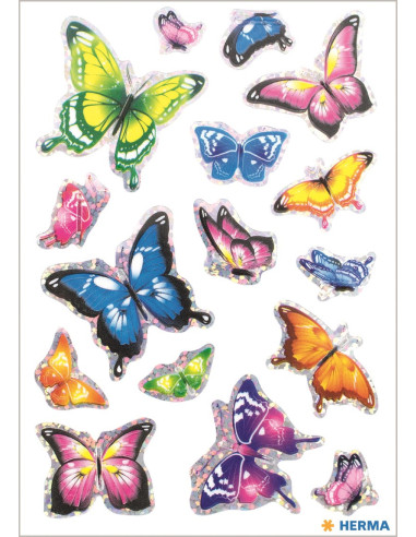 STICKERS HERMA BUTTERFLIES 3D WINGS