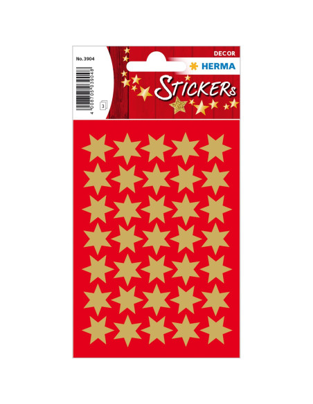 STICKERS HERMA 3904 STJÄRNA GULD