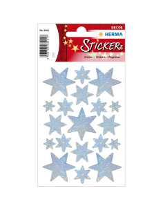 STICKERS HERMA 3901 STJÄRNA SILVER