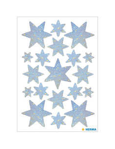 STICKERS HERMA 3901 STJÄRNA SILVER 2