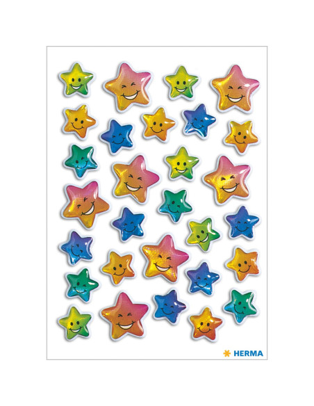 STICKERS HERMA 5219 STJÄRNOR GLADA