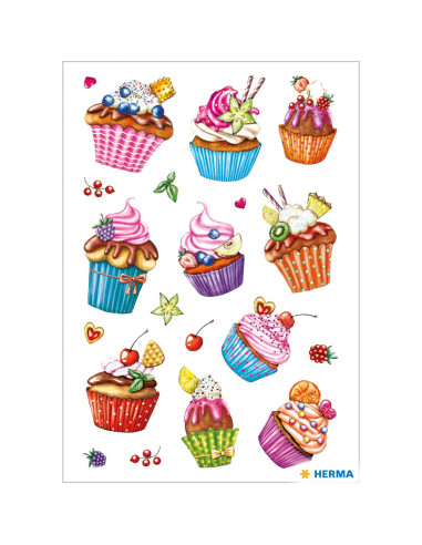 STICKERS HERMA 3387 MUFFINS