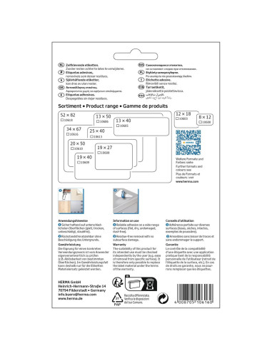 ETIKETTER MOVABLES 34X67MM 10616