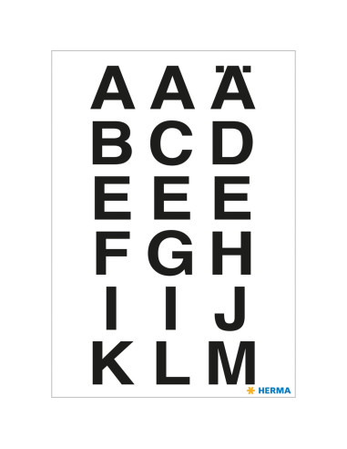 ETIKETTER BOKSTÄVER 4135