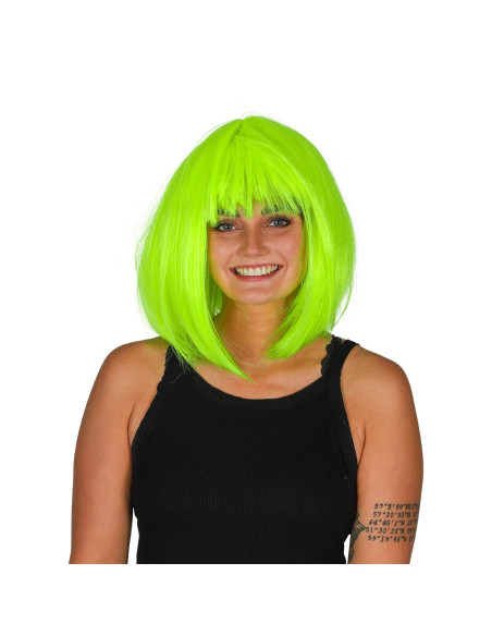 PERUK SHORT NEON GREEN