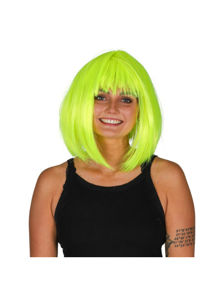 PERUK SHORT NEON YELLOW