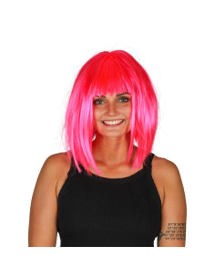 PERUK SHORT NEON PINK