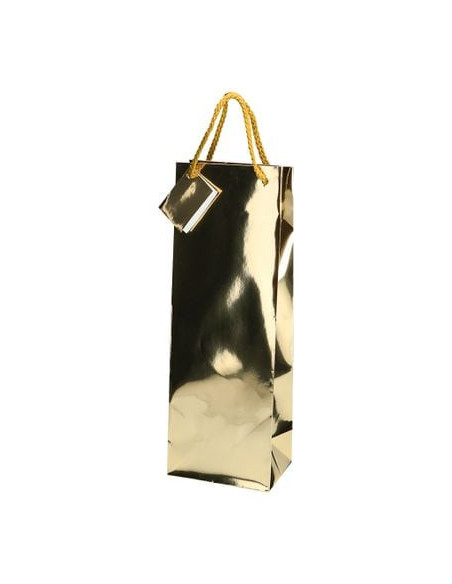 PRESENTPÅSE FLASKA GULD
