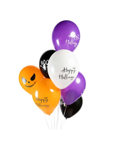 BALLONGER HALLOWEENMIX 30CM 8P