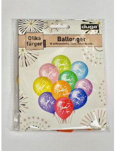 BALLONGER GRATTIS 10P 25CM